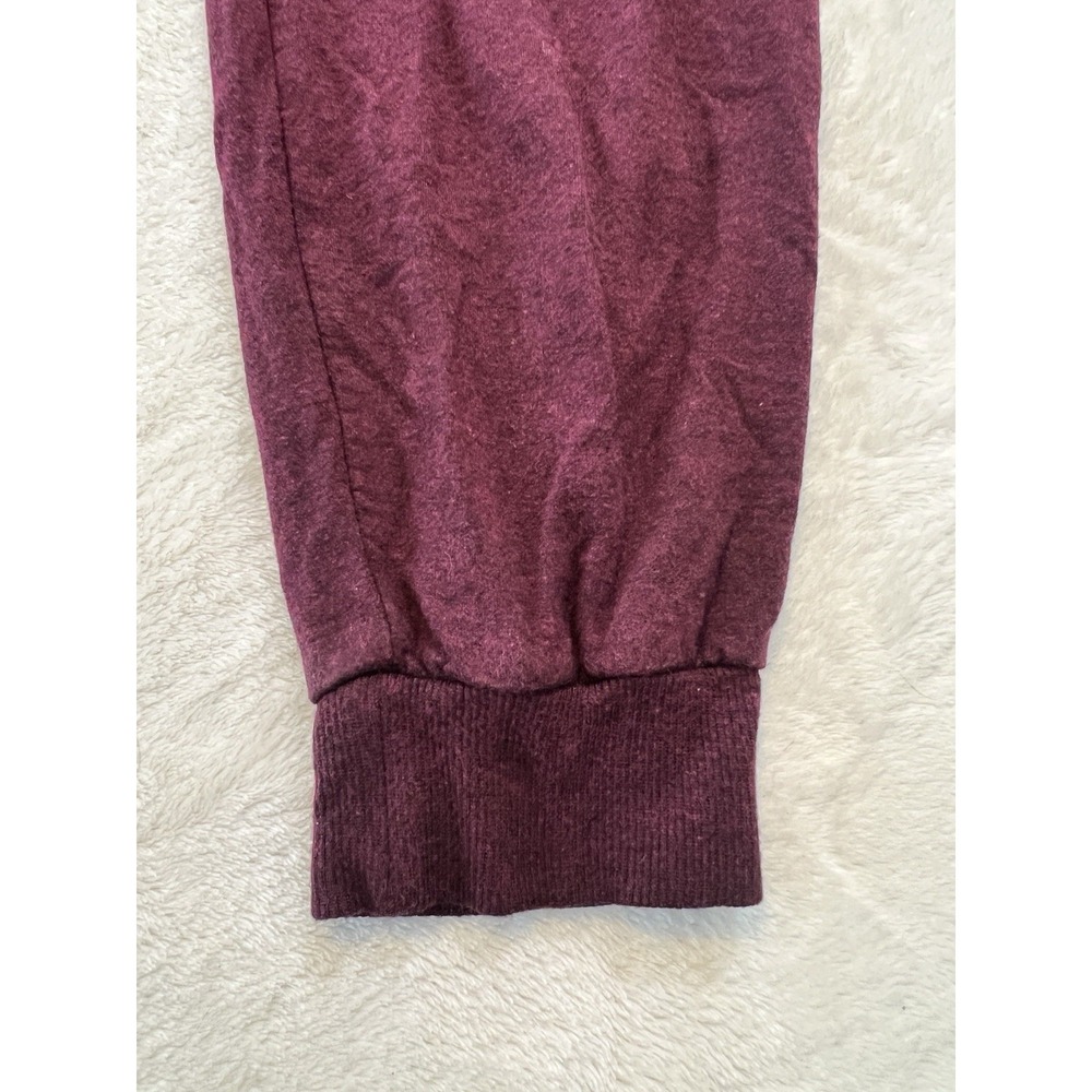 Treads 4 Thought Connie Jogger Burgundy Featherloop Fleece Sweatpants SP - Picture 2 of 5
